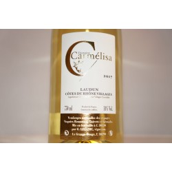 Domaine Carmélisa white wine Côtes du Rhône Village Laudun.