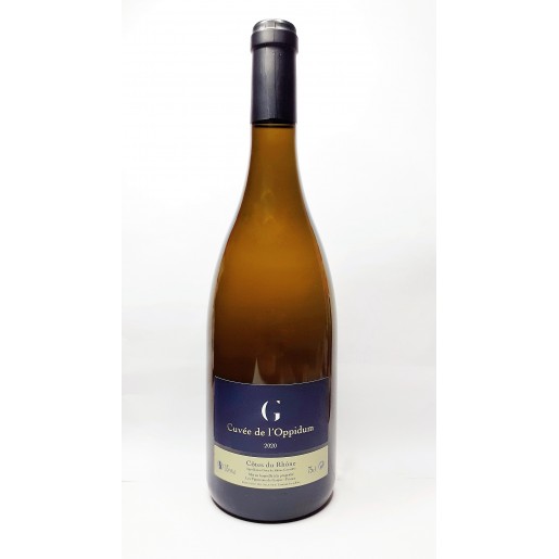 Cuvée de l'Oppidum vin Blanc côtes du Rhône.